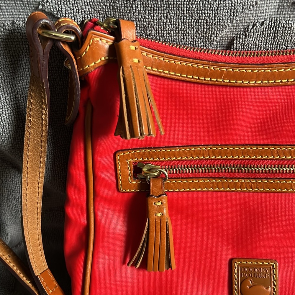 Dooney & Bourke Red Slim Crossbody Purse - Picture 3 of 15